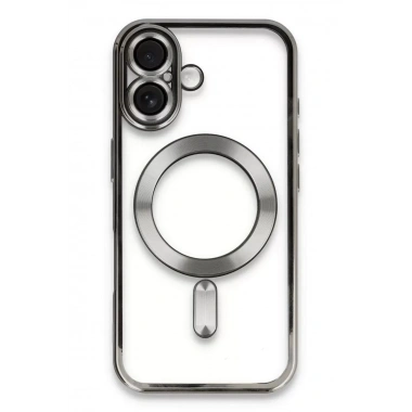 Mey İthalat®   iPhone 16 Kılıf Kross Magneticsafe Kapak - Titan Gri
