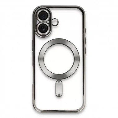 Mey İthalat®   iPhone 16 Kılıf Kross Magneticsafe Kapak - Titan Gri