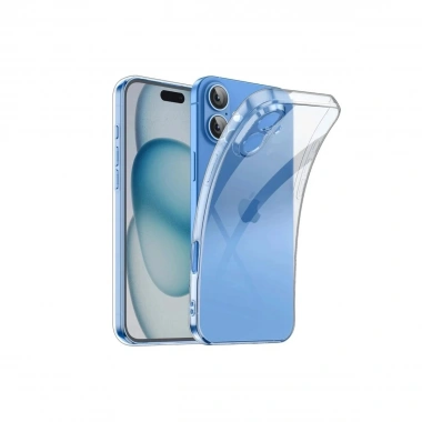 Mey İthalat®  iPhone 16 Kılıf Lüx Şeffaf Silikon
