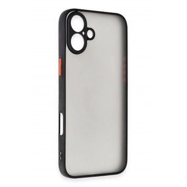 Mey İthalat®  iPhone 16 Kılıf Montreal Silikon Kapak - Siyah