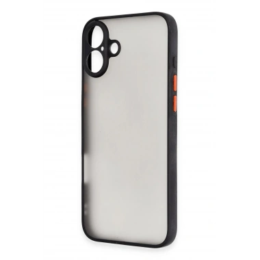 Mey İthalat®  iPhone 16 Kılıf Montreal Silikon Kapak - Siyah