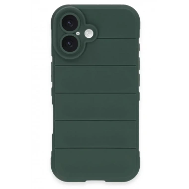 Mey İthalat®   iPhone 16 Kılıf Optimum Silikon - Koyu Yeşil