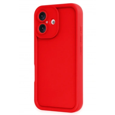 Mey İthalat®  iPhone 16 Kılıf Viera Silikon - Kırmızı
