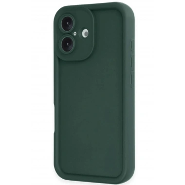 Mey İthalat®  iPhone 16 Kılıf Viera Silikon - Koyu Yeşil