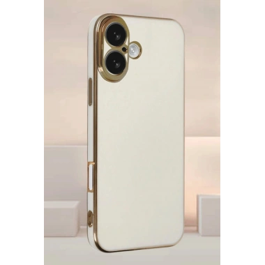 Mey İthalat®  iPhone 16 Kılıf Volet Silikon - Siyah