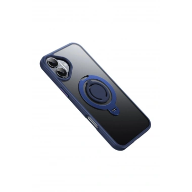 Mey İthalat®  iPhone 16 Plus Avatar 360 Dönen Magsafe Kapak - Lacivert