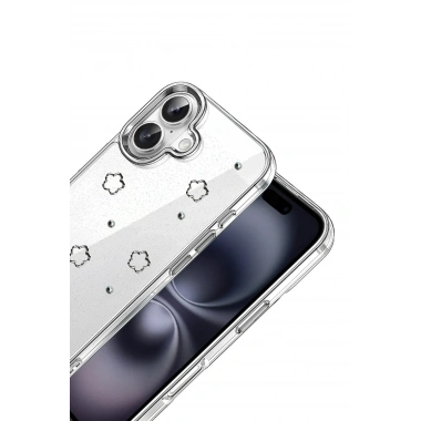 Mey İthalat®   iPhone 16 Plus Fiyonk Desenli Kapak - Desen 2