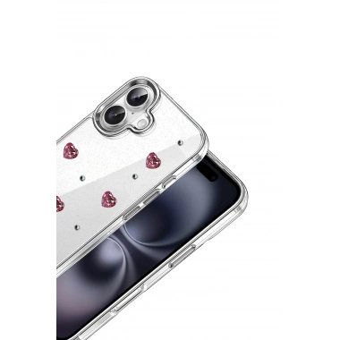 Mey İthalat®   iPhone 16 Plus Fiyonk Desenli Kapak - Desen 3