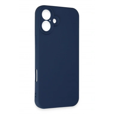 Mey İthalat®  iPhone 16 Plus Kılıf First Silikon - Lacivert