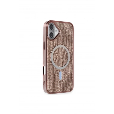 Mey İthalat®  iPhone 16 Plus Kılıf Helen Magsafe Kapak - Pembe