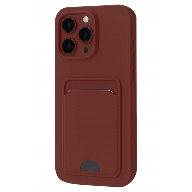 Mey İthalat®  iPhone 16 Plus Kılıf Kelvin Kartvizitli Silikon - Bordo