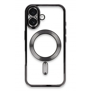 Mey İthalat®  iPhone 16 Plus Kılıf Kross Magneticsafe Kapak - Siyah