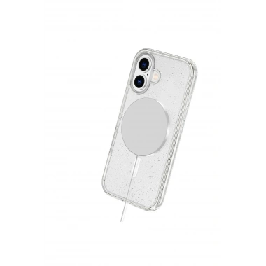 Mey İthalat® iPhone 16 Plus Kılıf Star Magsafe Kapak - Turuncu