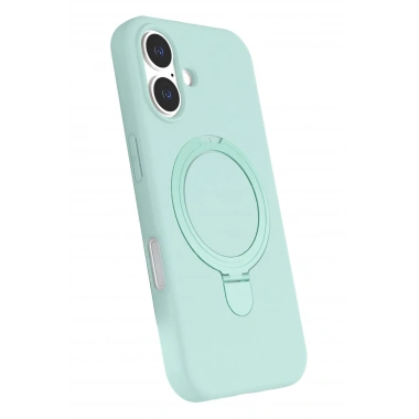 Mey İthalat®   iPhone 16 Plus Regal Magsafe Standlı Kapak - Su Yeşili