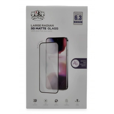 Mey İthalat®  iPhone 16 Pro Bilvis 3D Mat Cam Ekran Koruyucu