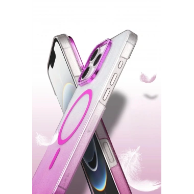 Mey İthalat®   iPhone 16 Pro Glossy Magsafe Kapak - Mor