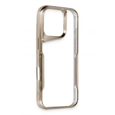 Mey İthalat®  iPhone 16 Pro Kılıf Boyi Silikon Kapak - Desert