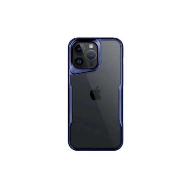 Mey İthalat®  iPhone 16 Pro Kılıf Boyi Silikon Kapak - Lacivert