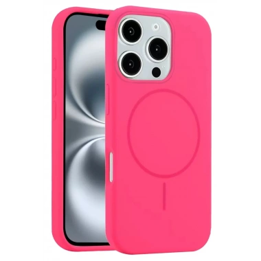 Mey İthalat®   iPhone 16 Pro Kılıf Jully Magsafe Kapak - Pembe