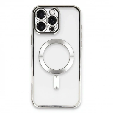 Mey İthalat®  iPhone 16 Pro Kılıf Kross Magneticsafe Kapak - Gümüş