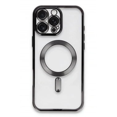 Mey İthalat®  iPhone 16 Pro Kılıf Kross Magneticsafe Kapak - Siyah