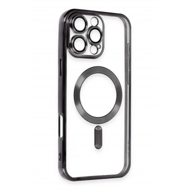 Mey İthalat®  iPhone 16 Pro Kılıf Kross Magneticsafe Kapak - Siyah