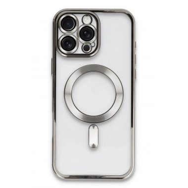Mey İthalat®  iPhone 16 Pro Kılıf Kross Magneticsafe Kapak - Titan Gri