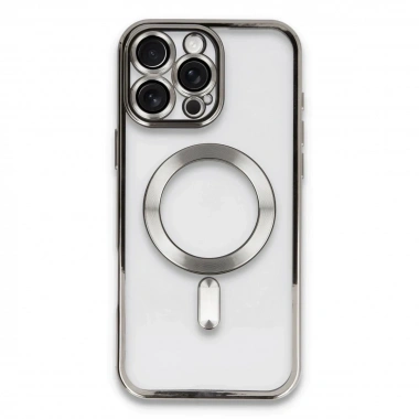 Mey İthalat®  iPhone 16 Pro Kılıf Kross Magneticsafe Kapak - Titan Gri