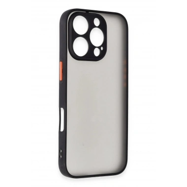 Mey İthalat®  iPhone 16 Pro Kılıf Montreal Silikon Kapak - Siyah