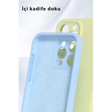 Mey İthalat®   iPhone 16 Pro Kılıf Nano içi Kadife Silikon - Lila