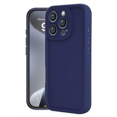 Mey İthalat®  iPhone 16 Pro Kılıf Viera Silikon - Lacivert