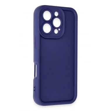 Mey İthalat®  iPhone 16 Pro Kılıf Viera Silikon - Lacivert