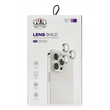 Mey İthalat®  iPhone 16 Pro Max Bilvis Titan Kamera Lens - Gümüş