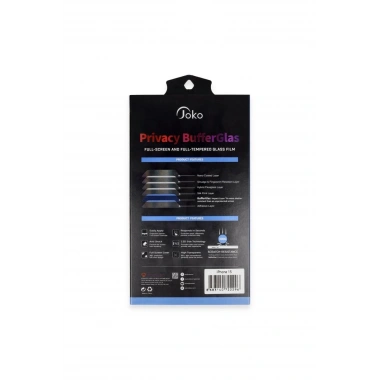 Mey İthalat® iPhone 16 Pro Max Buffer Hayalet Cam Ekran Koruyucu - Siyah