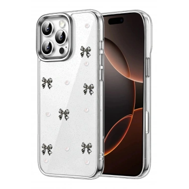 Mey İthalat®   iPhone 16 Pro Max Fiyonk Desenli Kapak - Desen 8