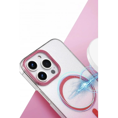 Mey İthalat®   iPhone 16 Pro Max Glossy Magsafe Kapak - Çöl Titanyum