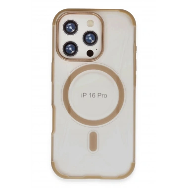Mey İthalat®  iPhone 16 Pro Max Hilton Magsafe Kapak - Gold