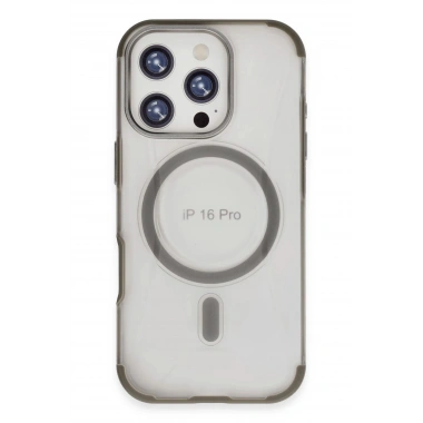Mey İthalat®  iPhone 16 Pro Max Hilton Magsafe Kapak - Titan Gri