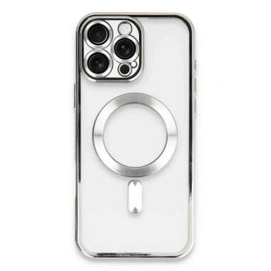 Mey İthalat®  iPhone 16 Pro Max Kılıf Kross Magneticsafe Kapak - Gümüş