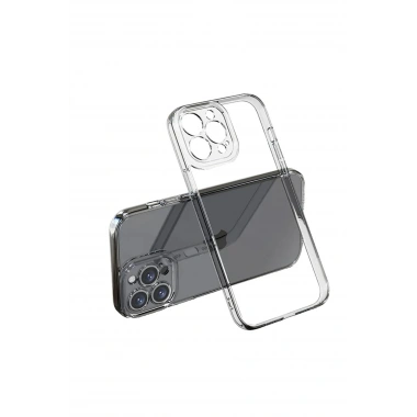 Mey İthalat®  iPhone 16 Pro Max Kılıf Lüx Şeffaf Silikon
