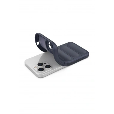 Mey İthalat®  iPhone 16 Pro Max Kılıf Optimum Silikon - Lacivert