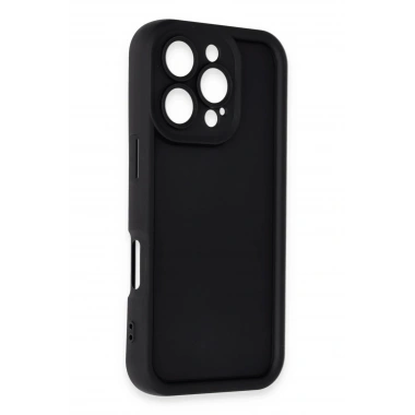 Mey İthalat®  iPhone 16 Pro Max Kılıf Viera Silikon - Siyah
