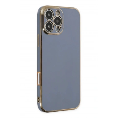 Mey İthalat®  iPhone 16 Pro Max Kılıf Volet Silikon - Mavi