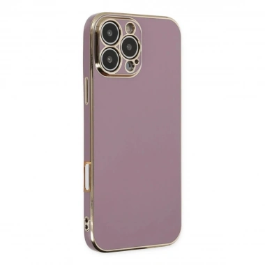 Mey İthalat®  iPhone 16 Pro Max Kılıf Volet Silikon - Mor