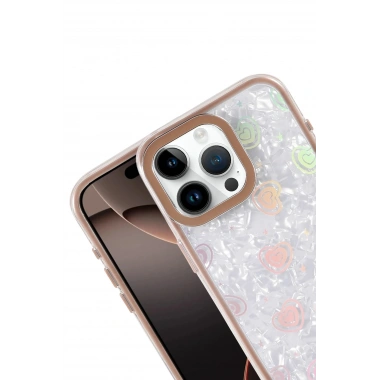 Mey İthalat® iPhone 16 Pro Max Lumi Desenli Kapak - Çöl Titanyum