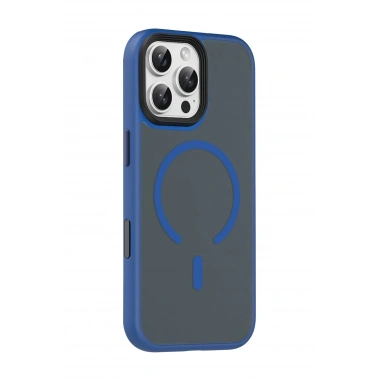 Mey İthalat®   iPhone 16 Pro Max Megane Magsafe Kapak - Lacivert