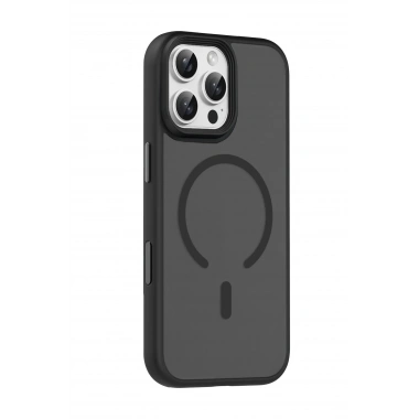 Mey İthalat®   iPhone 16 Pro Max Megane Magsafe Kapak - Siyah