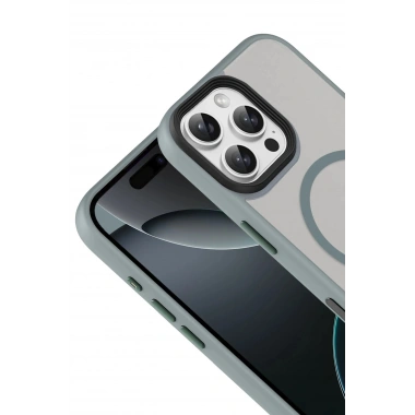 Mey İthalat®   iPhone 16 Pro Max Megane Magsafe Kapak - Titan Gri