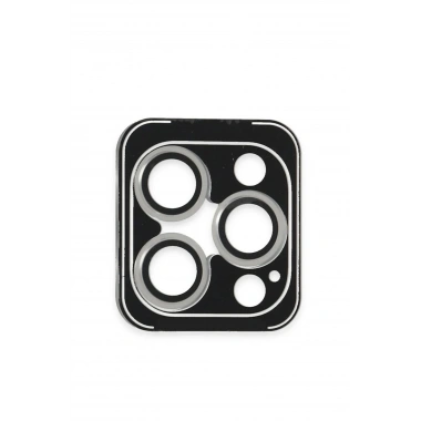 Mey İthalat®  iPhone 16 Pro Max PVD Metal Kamera Lens - Gümüş