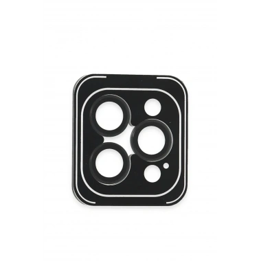 Mey İthalat®  iPhone 16 Pro Max PVD Metal Kamera Lens - Siyah